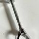 Long vintage chrome metal sugar tongs