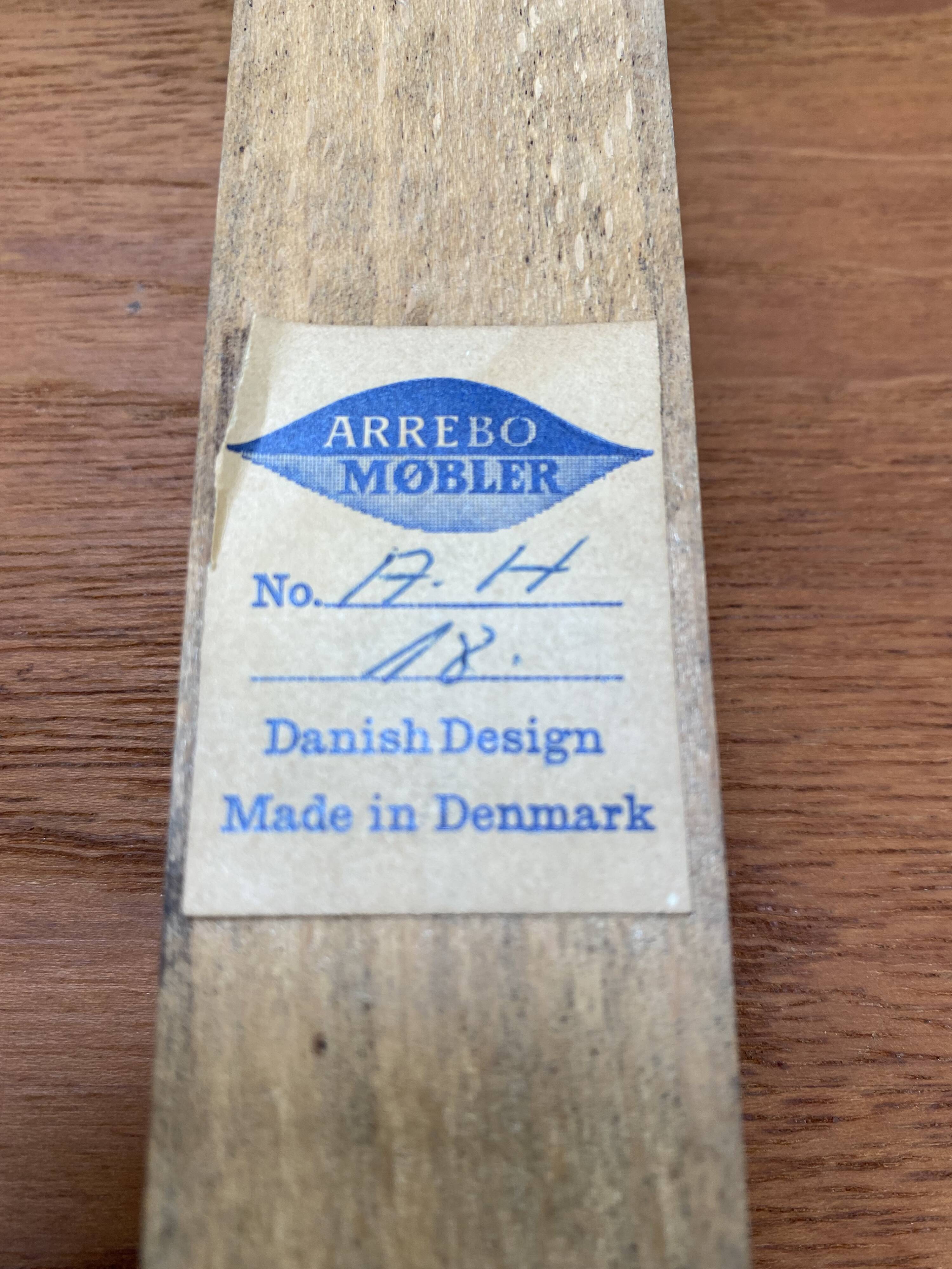 Scandinavian service arrebo mobler rosewood wallet tray