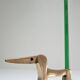 Dachshund bronze pen holder zoomorph design 60s