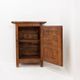 Armoire rustique en bois avec porte à panneau sculpté et ferrures en fer - Espagne, début XIXe siècle