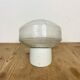 Vintage White Porcelain Wall Light, 1970s