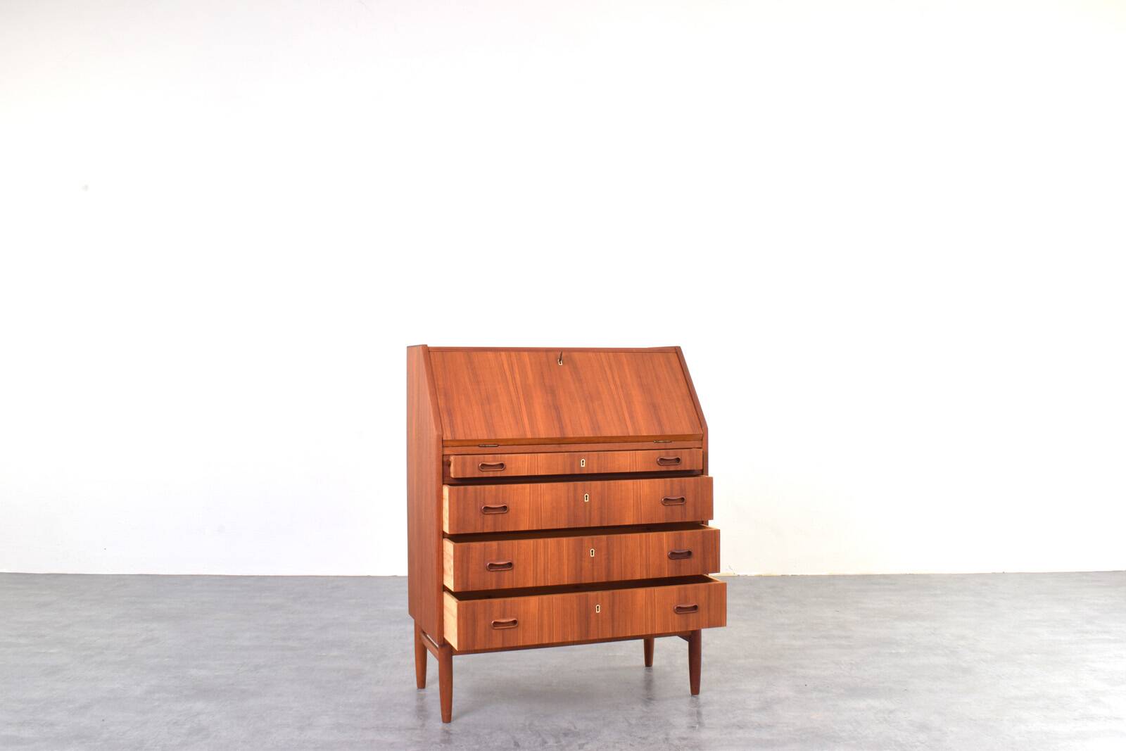 Mid-Century Danish Teak Secretary, 1960s.