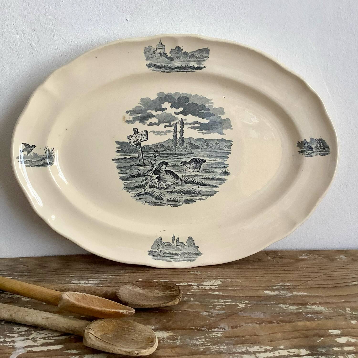 Longchamp oval serving dish