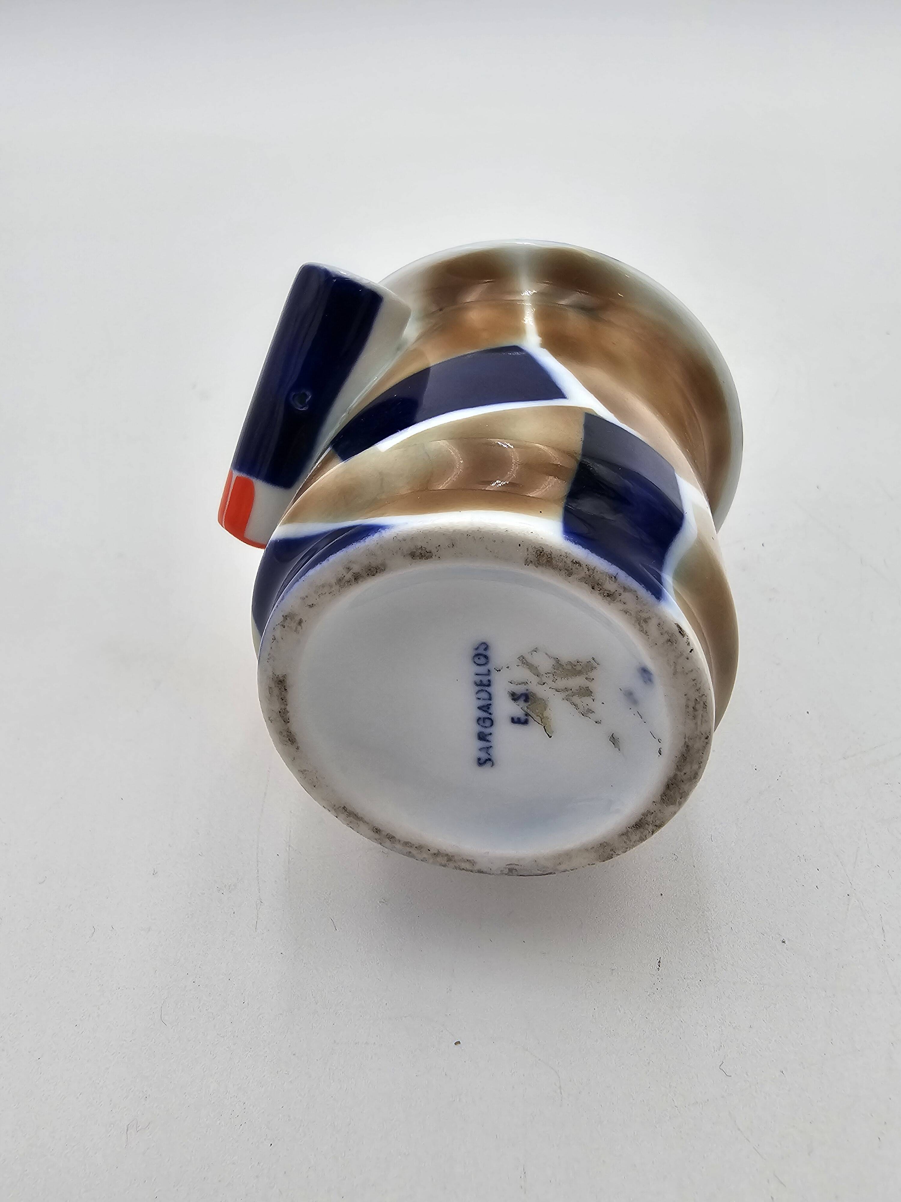 Sargadelos porcelain bottle "Celtic warrior"