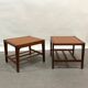 Paire de chevets scandinaves en teck
