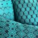Kachin blue and turquoise cushion cover (RIDA)