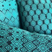 Kachin blue and turquoise cushion cover (RIDA)