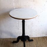 Gueridon in marble and wood