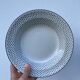 Gien service for 6 people with black polka dots: soup plates and flat plates