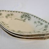 3 ironstone "Palmyre" Sarreguemines dishes