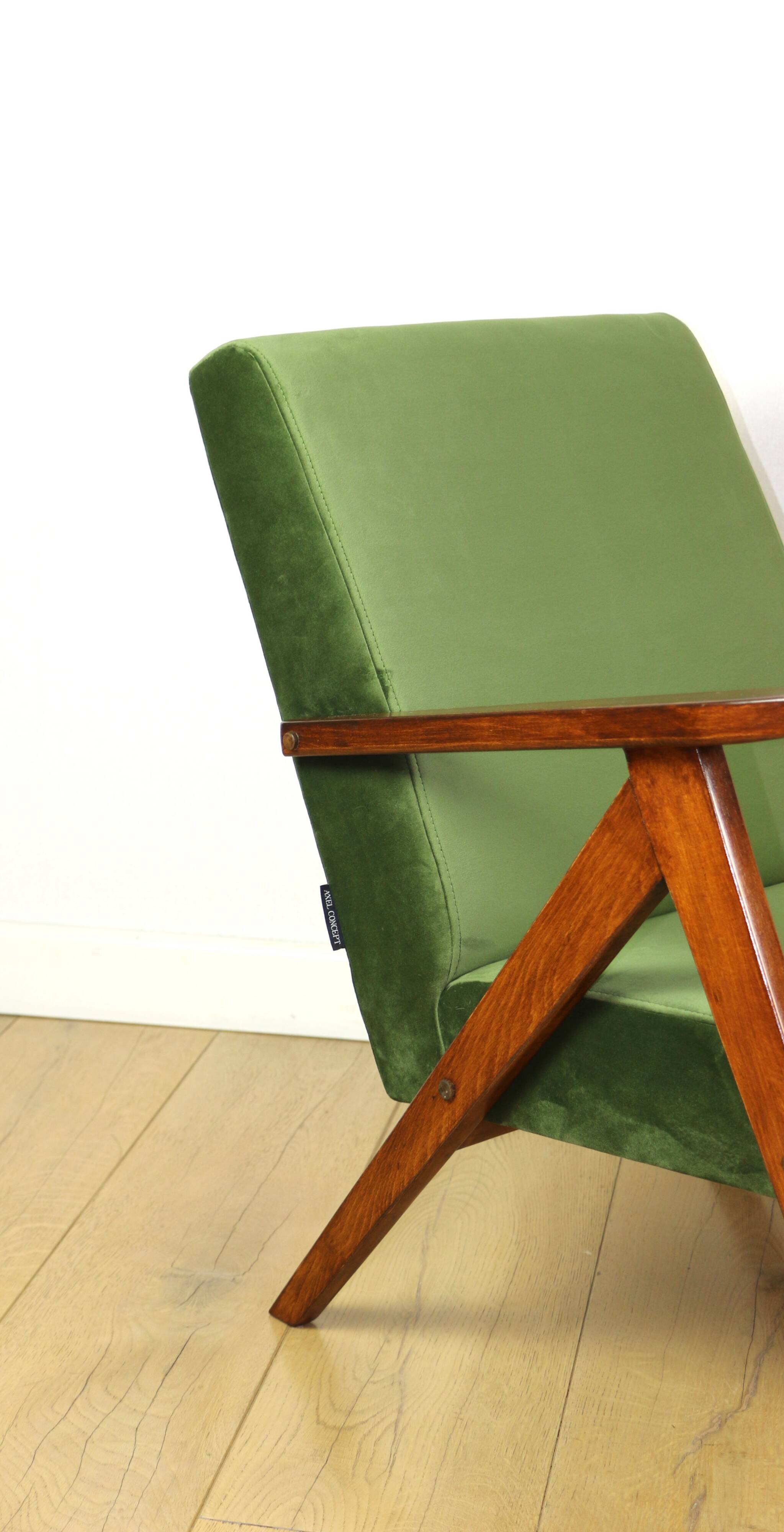 B-310 VAR armchair sea green olive velvet