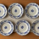 6 assiettes en faïence de B W M & Co
