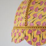 Printed textile suspension, dome shape with small crown