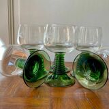 Set of 6 Alsatian wine glasses