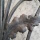 Old entrance door, glazed oak cast iron grilles 1925