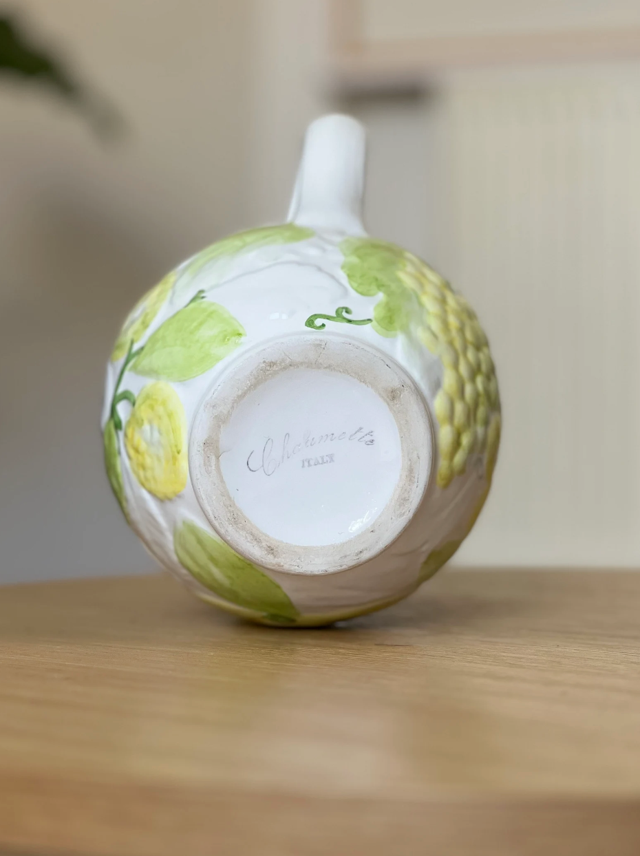 Large pitcher in slip Chaumette Italy