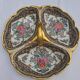 Hand-painted ceramic plate Art Deco 20th century small chip on the handle