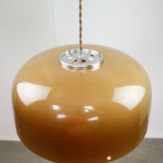 Suspension en brun de l'ère spatiale de Guzzini, années 1960