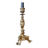 Late 19th century spelter candle holder