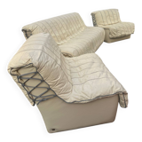 Sofa + 2 leather armchairs