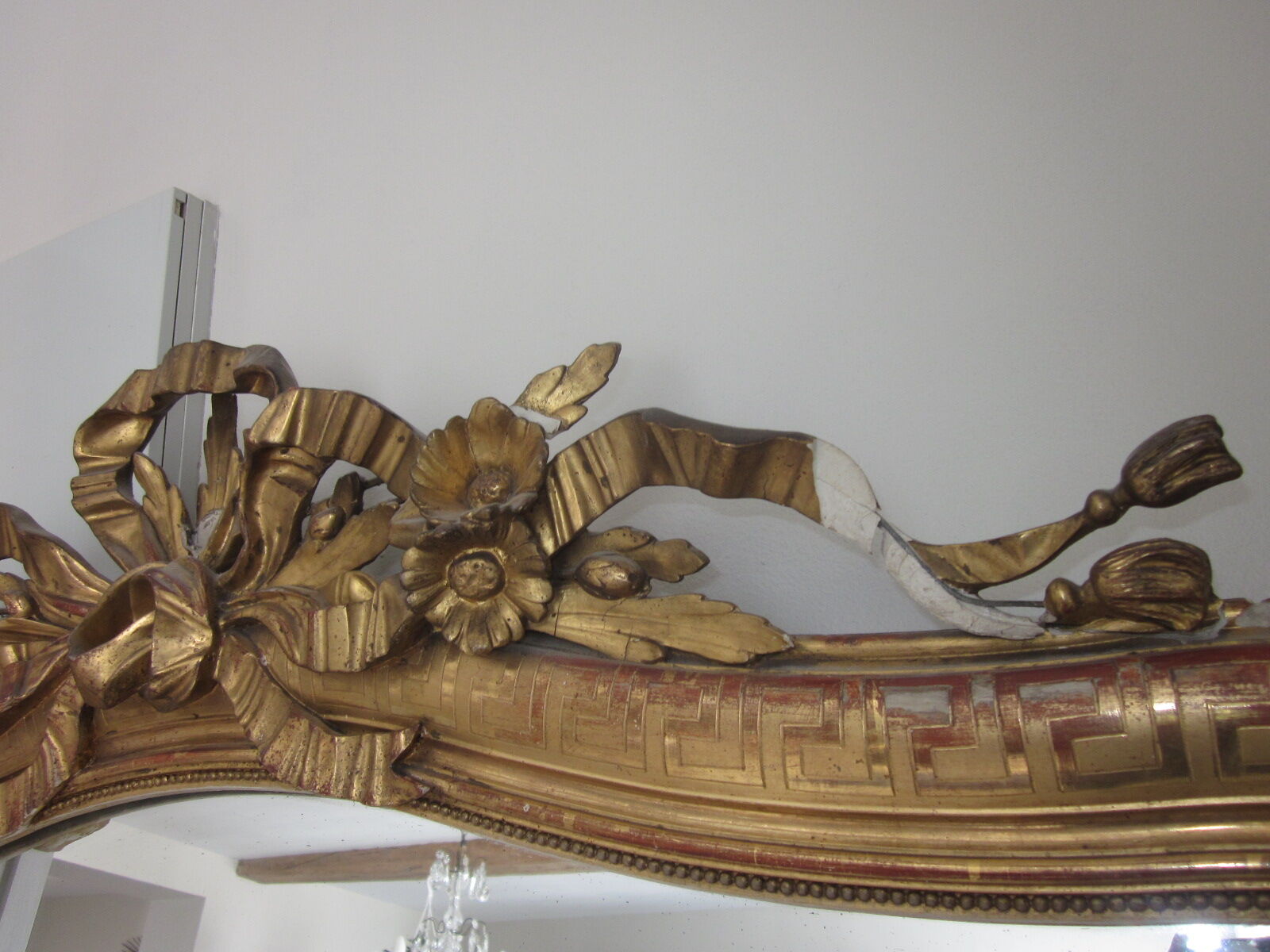 large mirror gilded XIX 2mx120cm