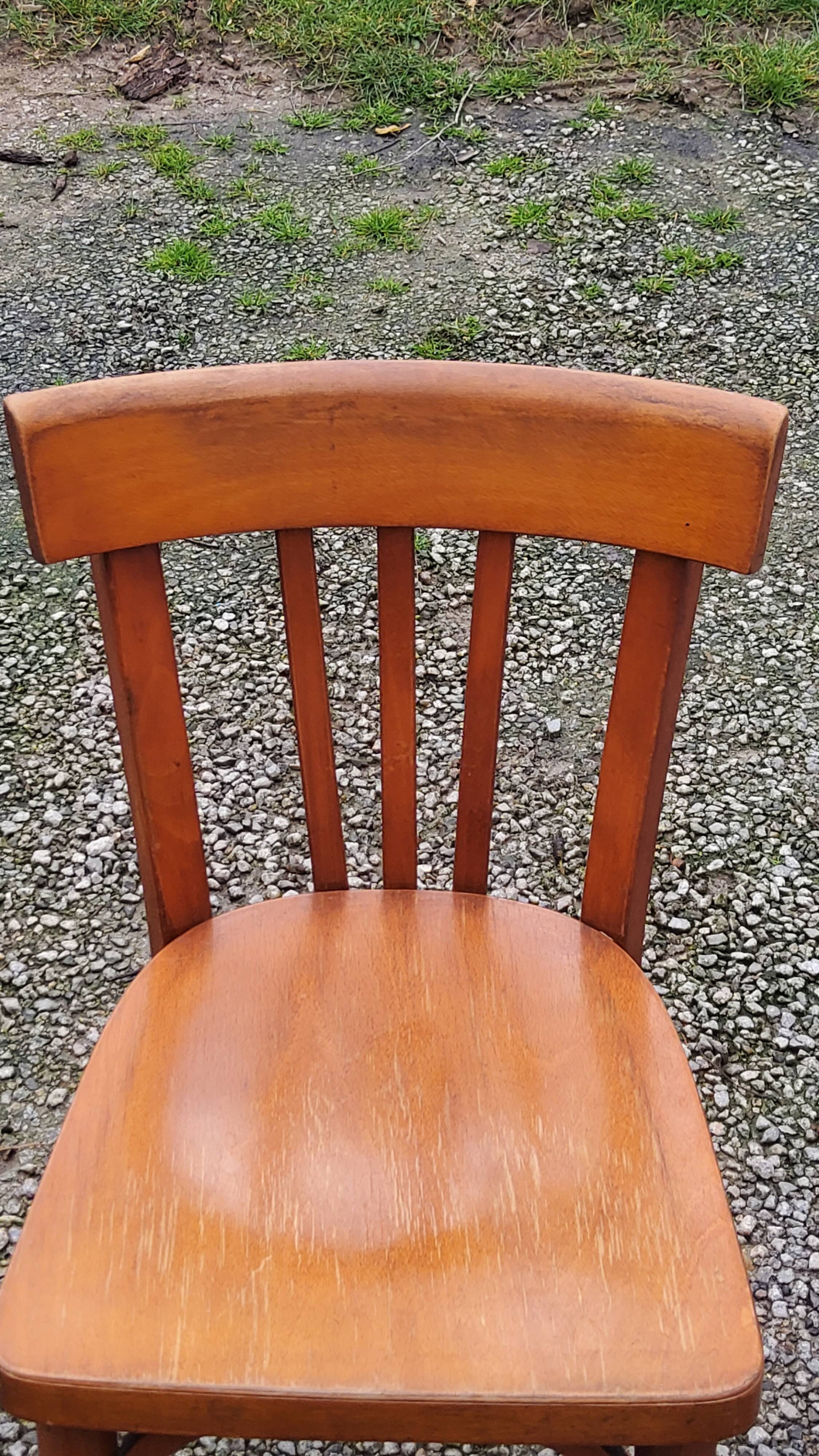 Set of 6 old bistro chairs Baumann and others