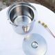 Stainless steel ice bucket Cylinda Arne Jacobsen Stelton 2.5 litres