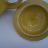 Cafetière jaune en céramique vintage
