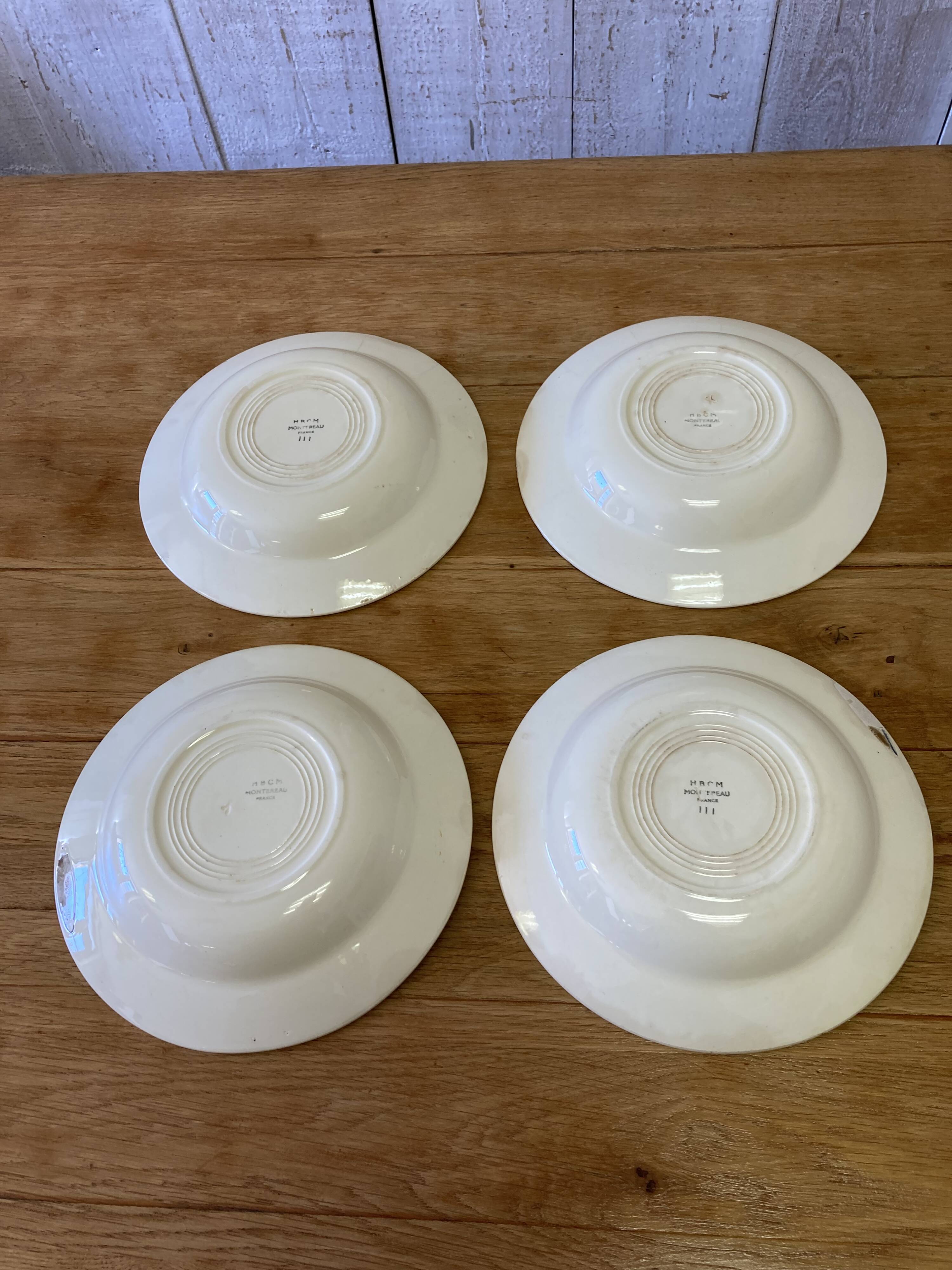 Vintage Montereau plates