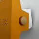 Pair of yellow metal wall lights from the mid-century by N Leuchten, 1960s, Germany.