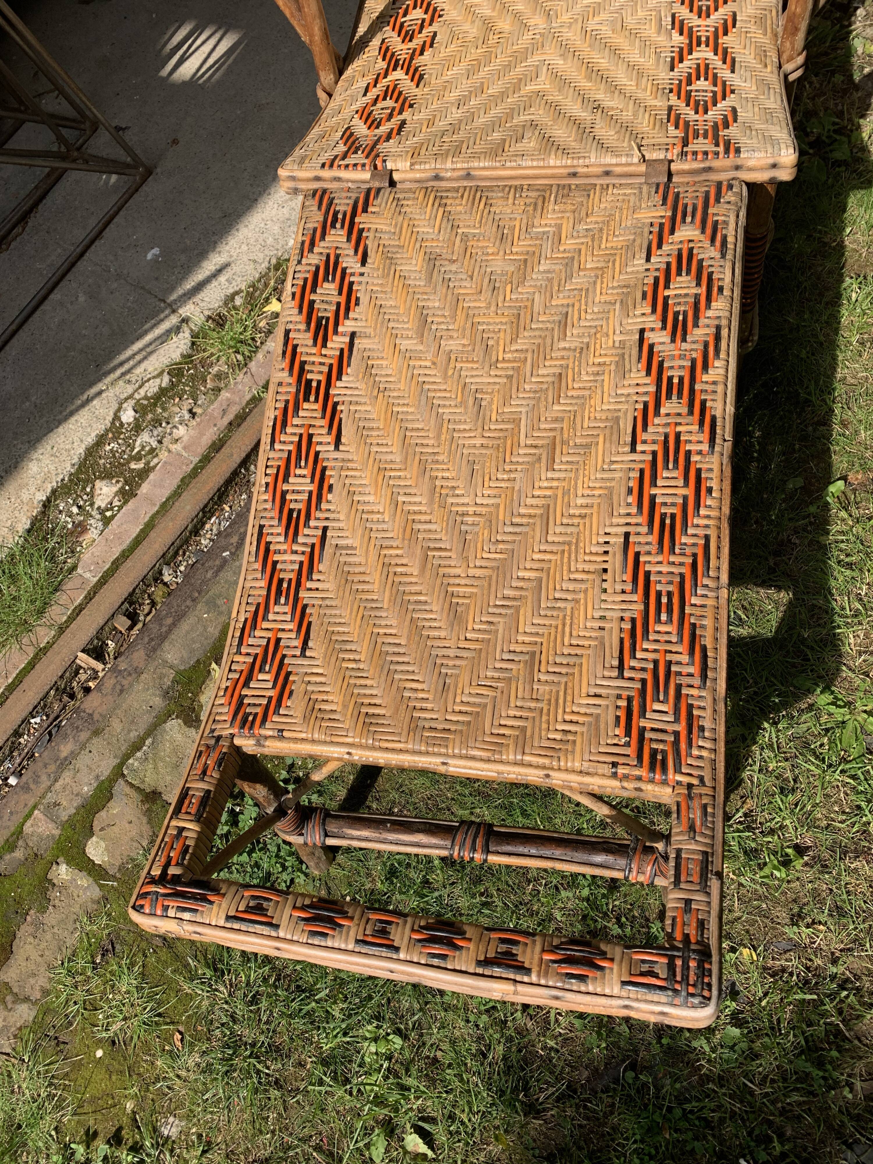 Chilean commoner wicker lounge chair