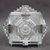 1970s Brutalist Wall Glass Light by Kamenicky Senov, Czechoslovakia