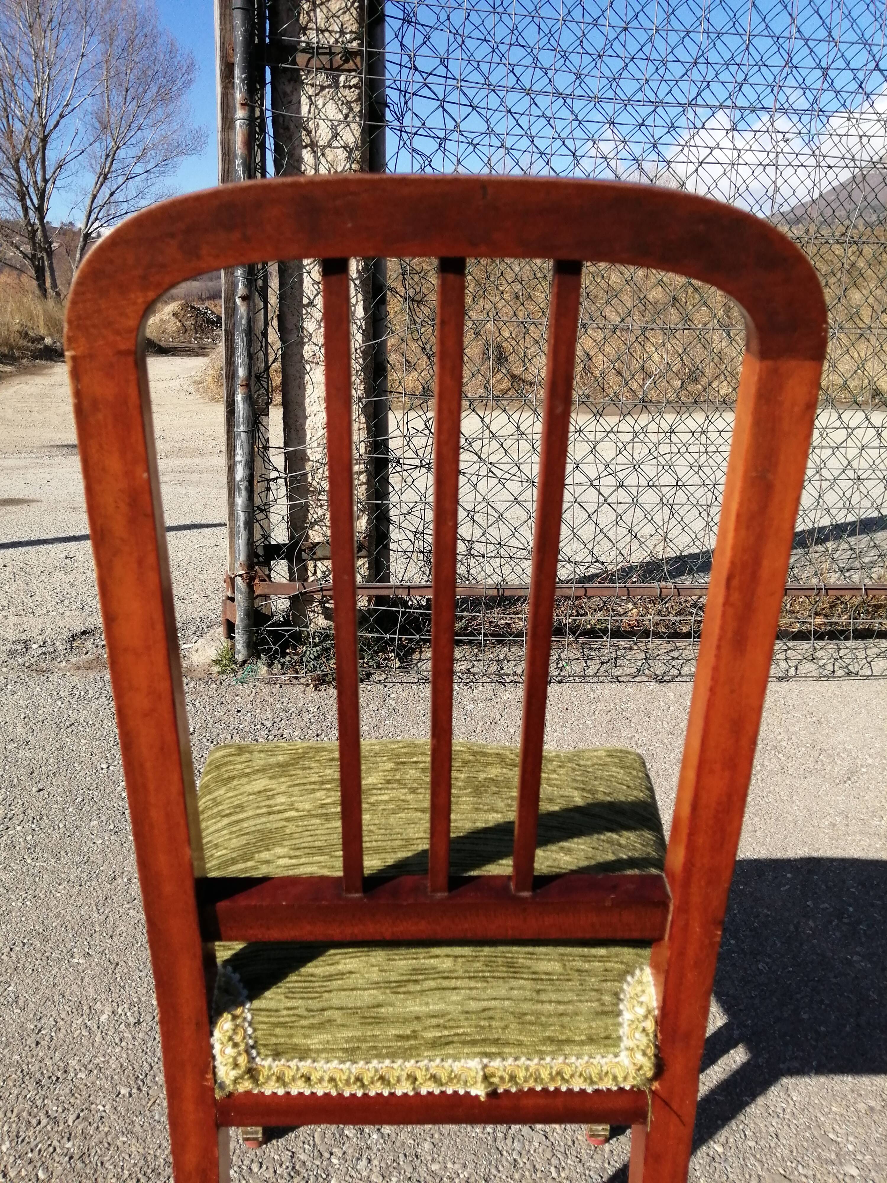 Coiffeuse et chaise en acajou blond Art Déco 1930