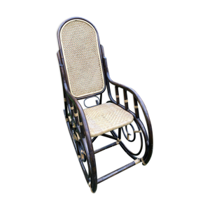 Rocking-chair rotin et - cannage