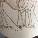 Vintage lamp and lampshade