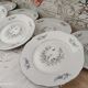 Lot de 7 assiettes plates en porcelaine Czecoslovakia modèle Bohemia