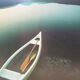 Landscape poster with canoe Habiat vintage Bill Binzen 50 x 70