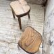 Paire de tabourets Henri Bataille chêne