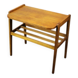 1960s oak side table, Czechoslovakia