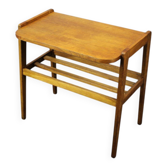 Table d'appoint des années 1960 en chêne, Tchécoslovaquie