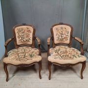 Paire de canriolet de style Louis XV