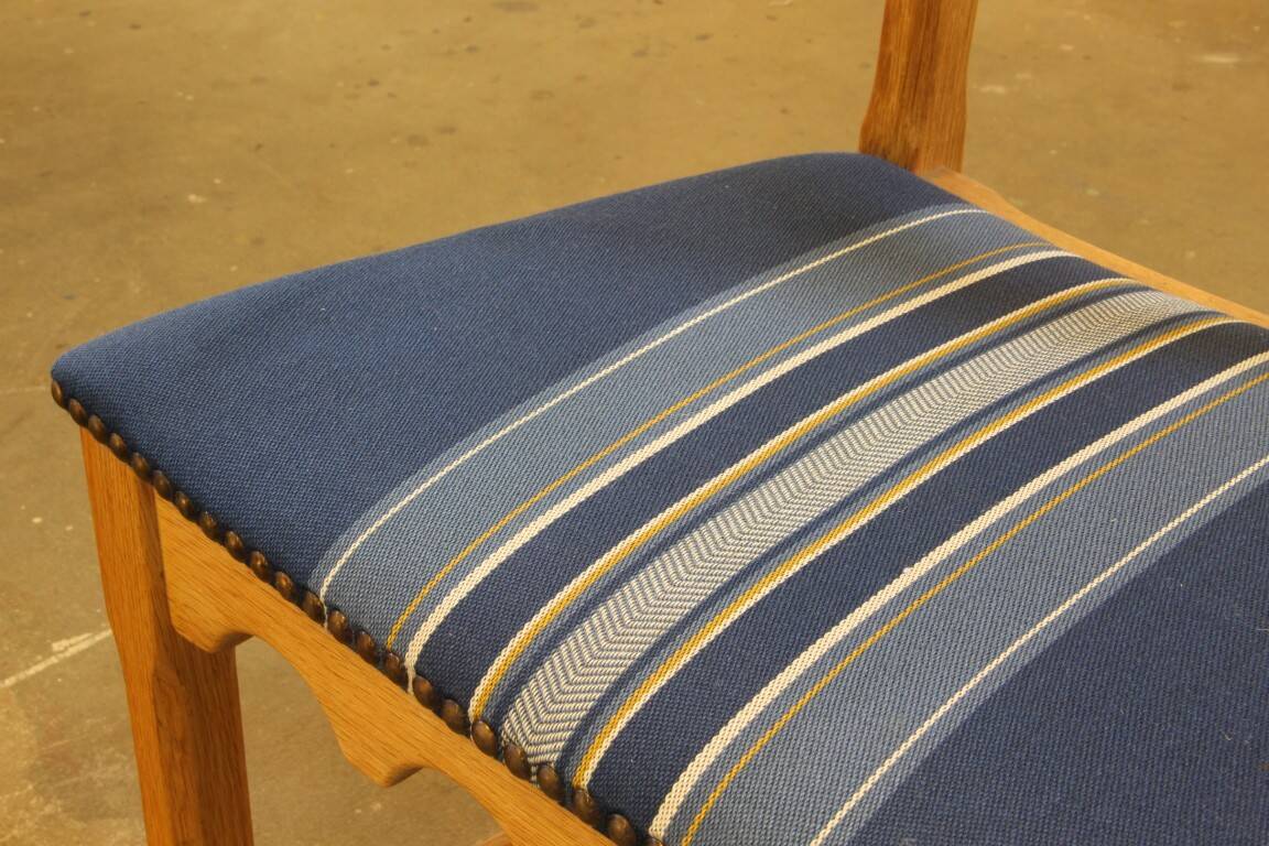 Chaises de salle à manger en chêne brutaliste danois des années 1960 dans le style de Kjærnulf