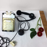 Old phone in black Bakelite