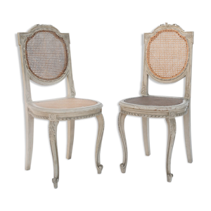paire de chaises cannées