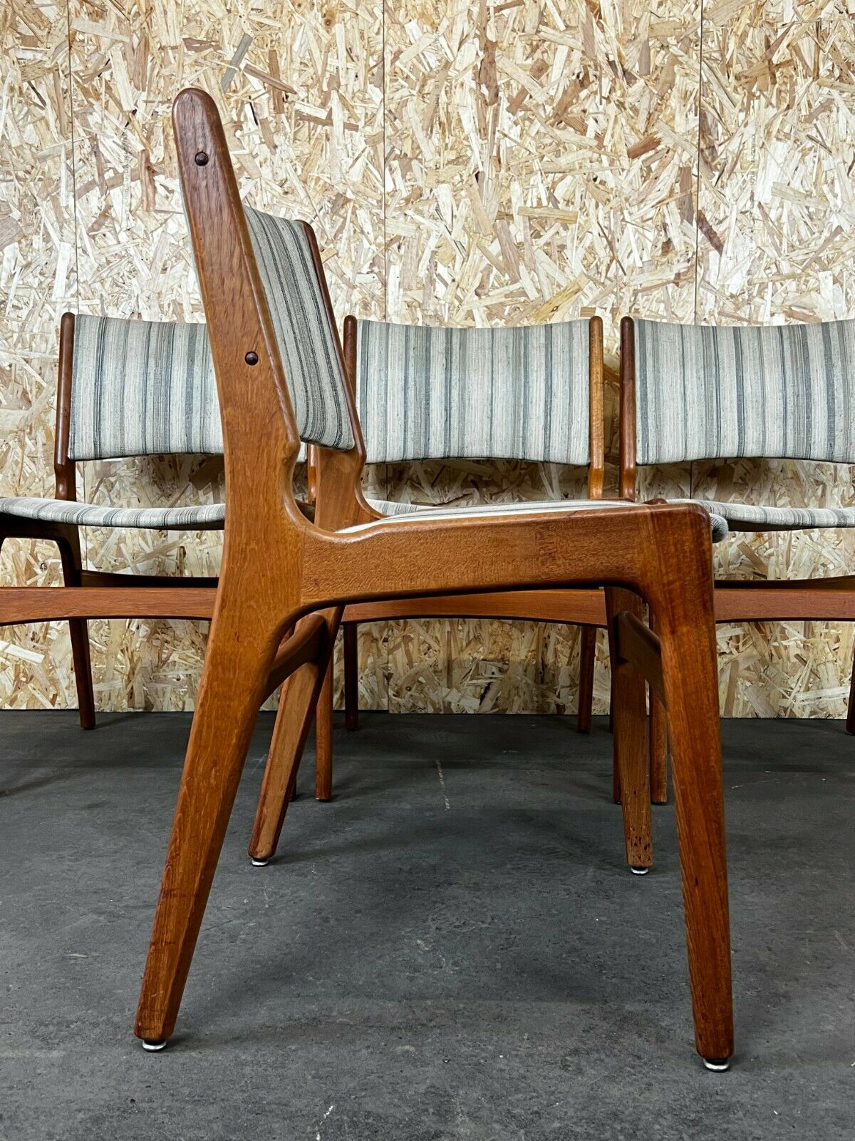 4x 60s 70s teak chairs Chair Dining Chair Henning Kjaernulf Danish 60s