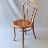 Thonet bistro chair N°18 art nouveau wood seat, production 1925