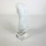 Bust of Venus in ceramic on plexiglass base, circa 1970
