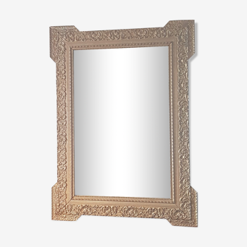 Miroir ancien doré 90 x 66cm