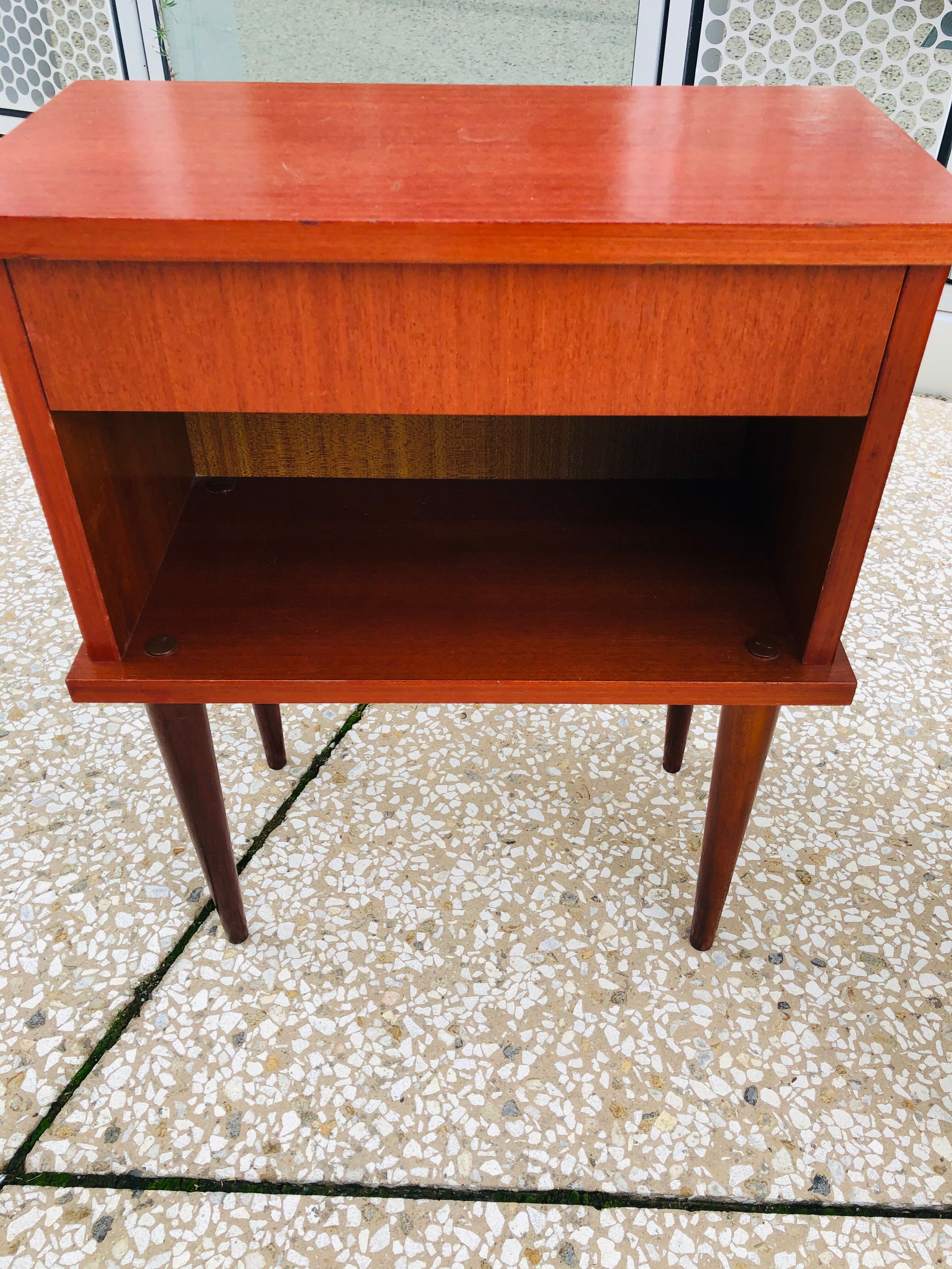 Pair of vintage bedsides