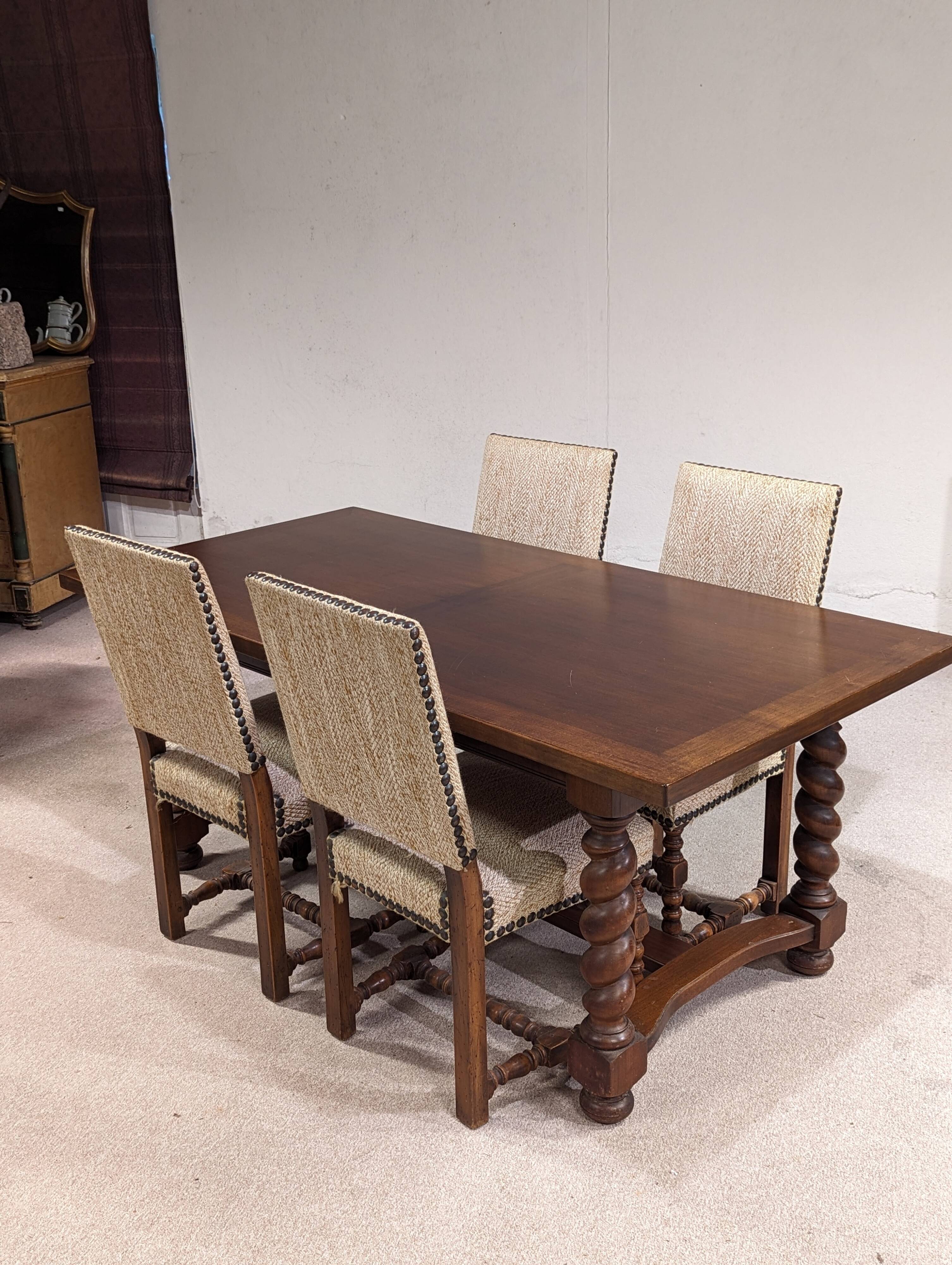 Wooden dining table